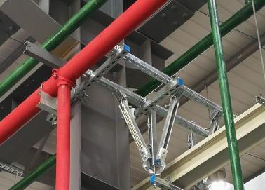 夏邑该抗震支架的整体式支吊架结构协调性好